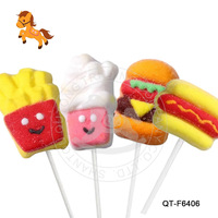 Boîte de présentation de bonbons mous en forme de hamburger et hot-dog, saveur fruitée, multicolores, en vrac, pour enfants, certifiés Halal BRC
