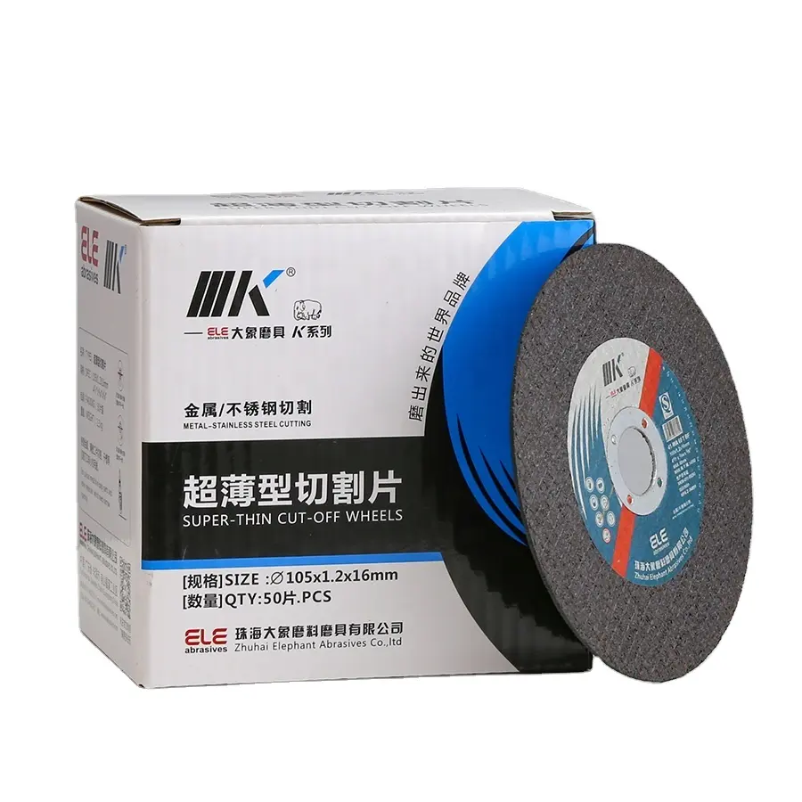 IIIK merek ketajaman tinggi 4 inci 107x1.2x16mm cakram pemotong untuk logam dan baja tahan karat