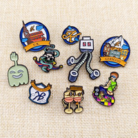 Badges en alliage de zinc peints sur les bords avec des bordures colorées et un design personnalisé 2D/3D - Épingles souvenirs personnalisées