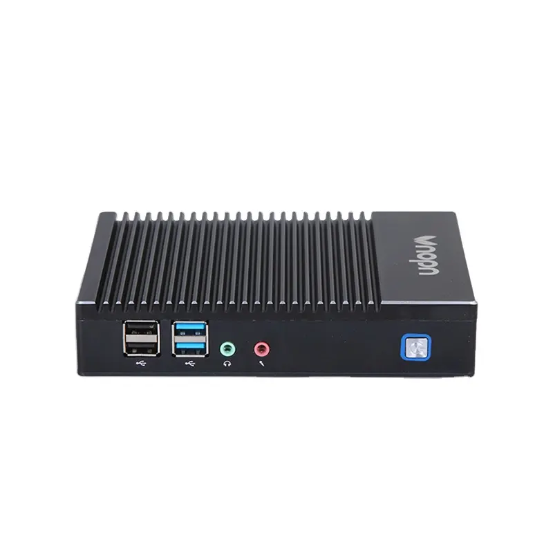 Best Verkopende Low Power Kleine Pc Amd 1450 Win10 Win11 Linux Dual Display Desktop Computer Fanless Mini Pc