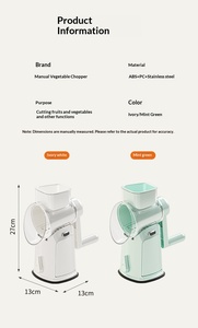 Wholesale New Arrival Food-grade 5 in 1 <b>Mini</b> 3 in 1 Multifunctional Manual Vegetable Slicer and Chopper Set Vegetable Cutter - Product Image 5