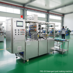 Machine d'emballage automatique électrique pour capsules de lessive liquide en film soluble dans l'eau PVA, pour la fabrication de dosettes de lessive en poudre - Product Image 5