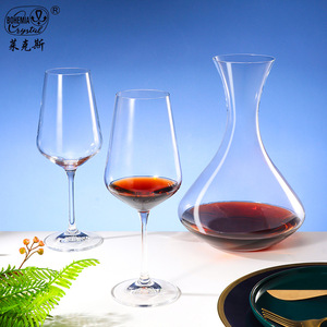 Red Wine Glass Set With Decanter 401-500ml Lead-Free For Wedding Household Use - Product Image 2
