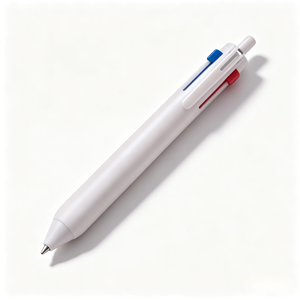 Stylo bille trois couleurs, corps en plastique recyclé écologique, grip en caoutchouc, recharges remplaçables SXR8005, écriture multi-encres pour le bureau quotidien - Product Image 6
