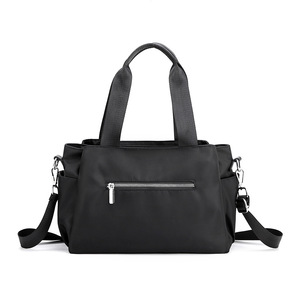 Vintage Solid Color Ladies <b>Shoulder</b> <b>Bags</b> <b>Large</b> Capacity Messenger <b>Bag</b> for Women High Quality Soft Canvas Women's Handbags - Product Image 2