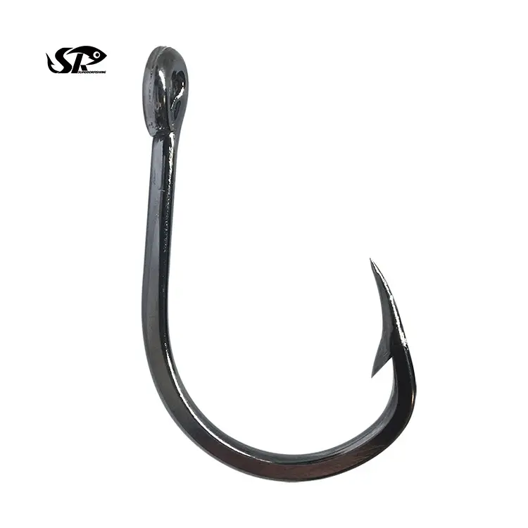 SUPERIORFISHING Live bait hook 2/0 - 11/0 Stainless steel non offset Inner line circle hook fishing hooks 10827