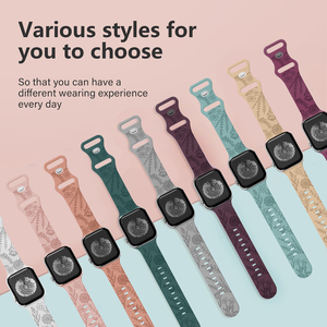 Ultra 49mm di lusso morbido Silicone da donna piccolo dente di leone floreale cinturino traspirante per <span class=keywords><strong>Apple</strong></span> <span class=keywords><strong>Watch</strong></span> serie 10 9 8 <span class=keywords><strong>SE</strong></span> - Product Image 1