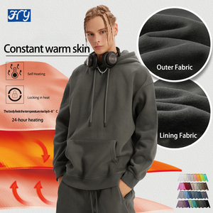 Vente en gros de sweats à capuche vierges de haute qualité grande taille mode homme cool sweats à capuche pour hommes logo personnalisé sweats à capuche unisexe en coton polyester - Product Image 4