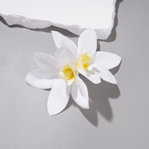 Pince à cheveux multicolore en forme d'orchidée Cymbidium artificielle, grande épingle florale pour coiffures de plage et Hanfu, accessoires capillaires pour femmes - Product Image 5