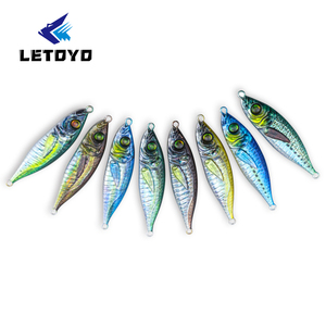 LETOYO Leurre de gabarit en diamant à impression 3D 7g-80g <span class=keywords><strong>LITTLE</strong></span> <span class=keywords><strong>JACK</strong></span> Leurre de pêche en mer pour lancer à terre Appât de gabarit en plomb à pas lent - Product Image 1