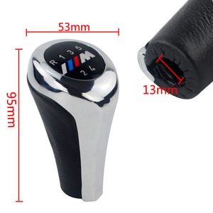 Poyracing Pommeau de levier de vitesse en fibre de carbone avec logo M, boîte de vitesses manuelle 6 vitesses, BMW Série 1 3 5 6 - Product Image 3