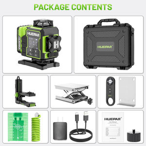<span class=keywords><strong>Nivel</strong></span> Láser <span class=keywords><strong>Huepar</strong></span> W04CG Verde 4D Rotatorio de 16 Líneas <span class=keywords><strong>Autonivelante</strong></span> con Base Eléctrica y Brillo Ajustable - Product Image 5