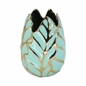 Vaso in ceramica moderno scolpito, decorazione d'accento per soggiorno, camera da letto, tavolo, ufficio, mensola - Product Image 2