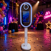 Machine Photobooth Miroir Magique DSLR Ovale 15,6 Pouces en Gros - Kiosque Selfie avec Flight Case pour le Location de Fêtes aux États-Unis et en Europe