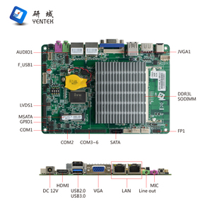 Placa Base Industrial EPIC J1900 sin Ventilador de 4 Pulgadas, Procesador DDR3 8G, SATA2.0 HD, LVDS, VGA, 2 LAN, 6 COM, Diseño sin Ventilador, Funcionamiento Silencioso - Product Image 2