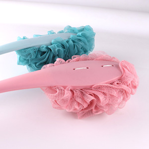 Cepillo de Baño Ovalado de Plástico con Mango Largo, Cepillo para Espalda, Herramienta Mágica de Baño para Niños - Product Image 3
