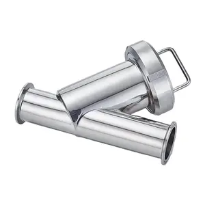 Sanitary Stainless Steel 304 150 Mesh Dijepit Y Strainers dan Filter