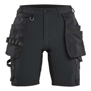 BLAKLADER - 712416459900C52 Pantalones cortos artesanos para mujer 4 vías stretch Black - EAN 7330509922736 PANTALONES DE TRABAJO PANTALONES CORTOS DE TRABAJO - Product Image 1