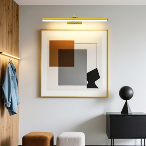 Lámpara de Espejo LED de Diseño Moderno para Montar en la Pared, con Clasificación IP44, para Baño, Sala de Estar, Dormitorio, Hotel, en Color Dorado/Negro - Product Image 2