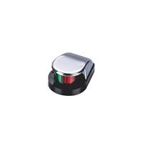 Nouvelle lampe de navigation marine LED personnalisée en acier inoxydable pour bateau/yacht, lumière bicolore de traversée et de tribord, DC12V, étanche IP67, garantie 2 ans