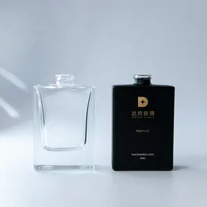 Luxus leer Vintage Botol Parfum schwarz Parfüm Flasche Bulk