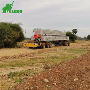 Semi-remorque porte-poutres hydraulique électrique pour transport de poutres en T longues, à vendre - Product Image 1