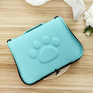 Taşınabilir katlanabilir evcil hayvan taşıyıcı Oxford malzeme için katı stil EVA kafes köpek kedi fermuar kapatma için açık seyahat omuz çantası - Product Image 3