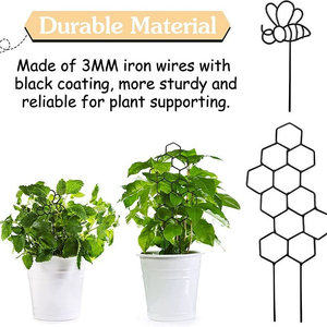 Support pour plantes en fil métallique personnalisé en forme de nid d'abeille support pour plantes grimpantes <span class=keywords><strong>cadre</strong></span> d'escalade de vigne - Product Image 3