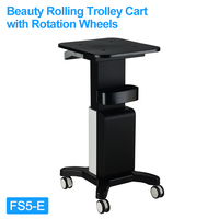 Multifunction Wholesale Mobile Beauty Salon Trolley Cart with Wheels Magnifying Glass Trolley for Salon Beauty