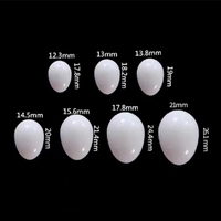 Œufs de pigeon en plastique solide, outils d'aviculture, œufs à couver, décoration DIY pour la maison, fournitures pour oiseaux, œufs de Pâques artificiels