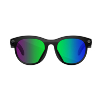 Lunettes intelligentes IA avec caméra HD 2MP, enregistrement vidéo et audio, lecture de musique, contrôle, légères (45g), élégantes, variété de couleurs de lentilles