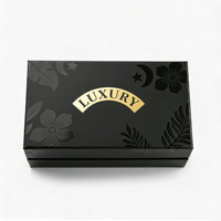 Boîte cadeau de luxe en carton noir imprimée sur mesure, écologique, recyclée, haut de gamme, robuste, pour chocolat et aliments, à prix compétitif