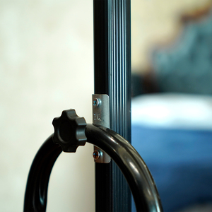 Miroir sur pied au design moderne et minimaliste avec cadre en aluminium et fonction de rangement, miroir de <span class=keywords><strong>dressing</strong></span> mobile - Product Image 3