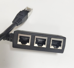 Répartiteur réseau RJ45 Adaptateur Ethernet 3 en 1 Mâle à 3 Femelle Adaptateur répartiteur LAN Câble Cat7 - Product Image 6