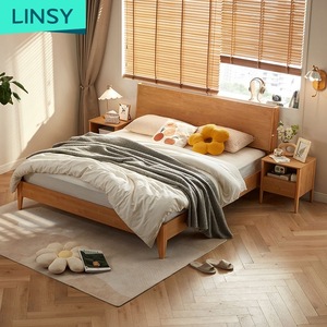 Linsy hiện đại duy nhất Vua giường ngủ nội thất phòng ngủ thiết kế Murphy khung tất cả các khách sạn gỗ giường OU2A-A - Product Image 5