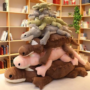 Coussins géants en peluche de crocodile de dessin animé de 100 cm à 300 cm avec logo personnalisé, jouets en peluche lestés de simulation de crocodile - Product Image 2