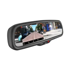 Ambarella system car rear view mirror 4.3 inch Smart DVR with 1080P HD Front Camera rear 720P camera Dual Recorder