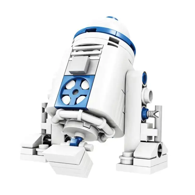 R2-D2 Robot Building Blocks Com 102 + peças Branco Leguo Star Modelo 1914B