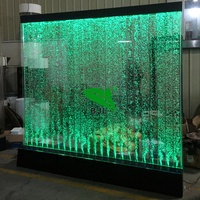 Éclairage décoratif de bureau, panneau mural à bulles d'eau en acrylique avec contrôle LED RGB, cloisons de pièce