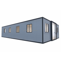 Maisons conteneurs préfabriquées de luxe de 3 chambres à coucher de 40 pieds Maison conteneur extensible avec salle de bain complète