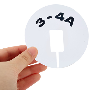 Diviseurs de vêtements en plastique ronds colorés Diviseur en plastique rond pour cintres - Product Image 3