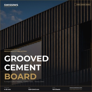 SWISSIWS Panneau en fibrociment à finition béton lisse et moderne, ignifuge, résistant à l'eau, revêtement extérieur, garantie 5 ans - Product Image 3