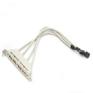 สายเคเบิลทองแดงต่อขยายด้านหลัง 4 พอร์ต USB 2.0 สำหรับการเดินสาย I/O ของแชสซีโดยไม่ต้องใช้ปลั๊ก - Product Image 1