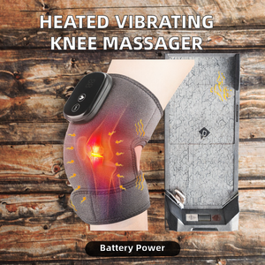 เครื่องนวดเข่าแบบชาร์จไฟได้ พร้อมฟังก์ชั่นกายภาพบำบัด การสั่นสะเทือน แบตเตอรี่ในตัว แผ่นประคบร้อน สำหรับนวดขาและบำบัด - Product Image 3