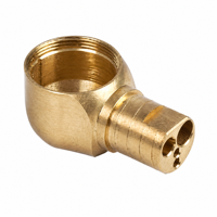 Composant de précision en laiton usiné CNC sur mesure, tête sphérique filetée pour dispositif médical, fabrication OEM
