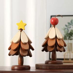 Tapis d'isolation d'arbre de noël M <span class=keywords><strong>Table</strong></span> à manger en bois massif tapis anti-brûlure tapis de pot décoration de la maison créative - Product Image 3