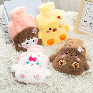 Borsa per bottiglia di acqua calda del fumetto di vendita calda bottiglia di acqua calda portatile/borsa scaldamani per la peluche di gomma di fpigmentazione invernale per il bambino - Product Image 2