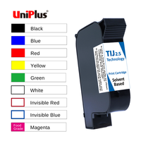 Cartouche de solvant Uniplus Tij 25ml Hp45 pour encre à solvant bleu magenta Hsajet B2025Si