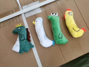 Juguete de peluche de tela duradero ecológico con hierba gatera para gatos y perros-Teaser interactivo - Product Image 3