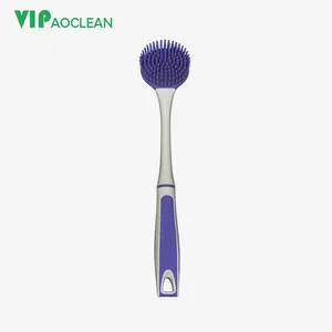 VIPaoclean sikat pembersih pencuci piring, Sikat pembersih scrubber putar multifungsi